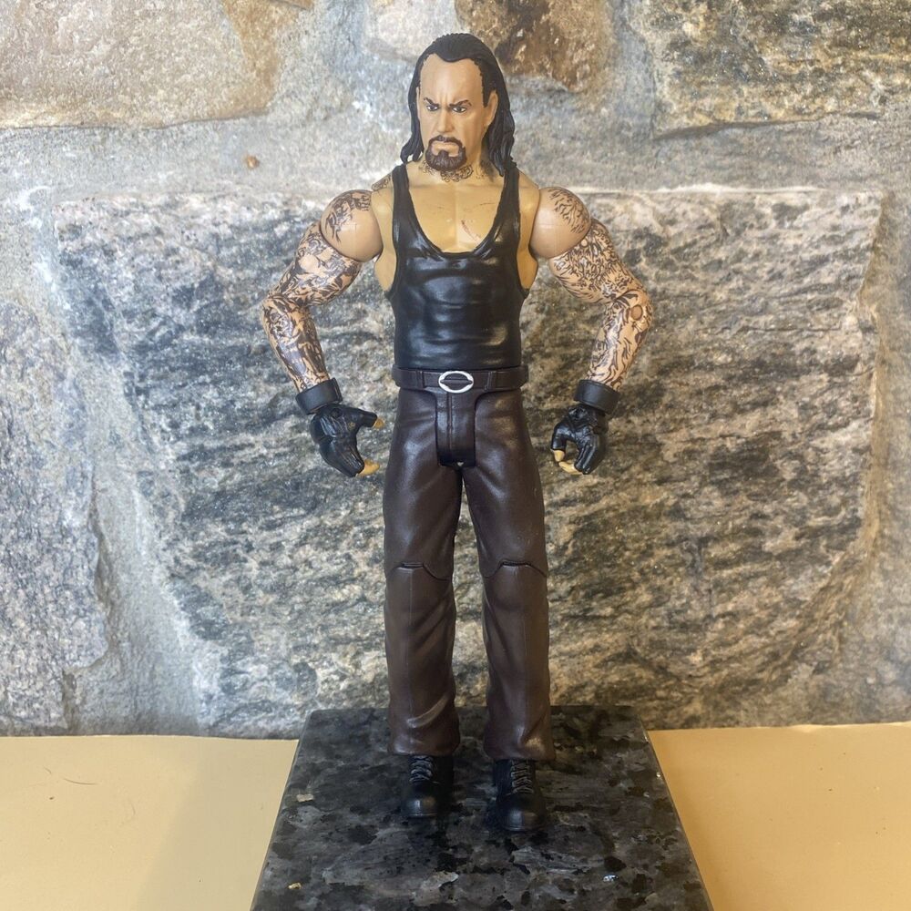 WWE The Undertaker 2011 Mattel Wrestling 7.5" Action Figure Brown Pants Loose